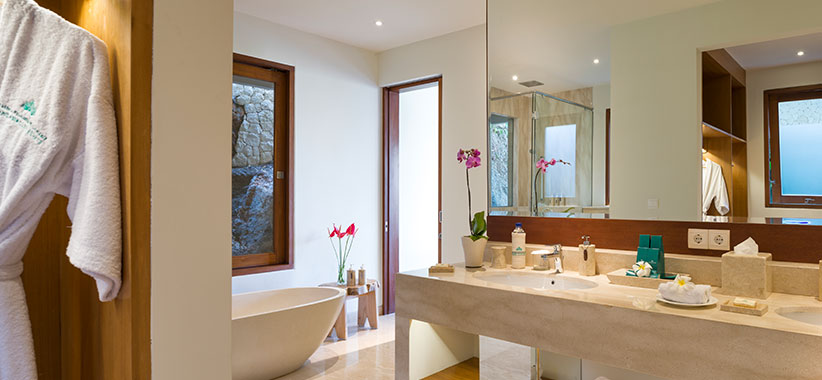 Pandawa Cliff Estate - Villa Markisa - Guest bedroom ensuite style